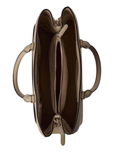 HANNA Bolso grande de piel beige claro - Bolsos Mujer