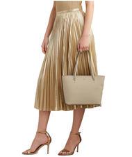 RALPH LAUREN KARLY Bolso shopping de piel beige claro - Bolsos Mujer - 5