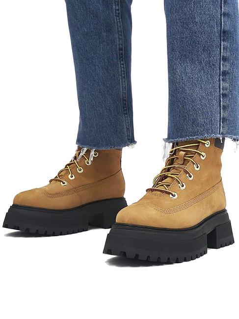 SKY 6 INCH Botines altos de piel trigo - Zapatos Mujer