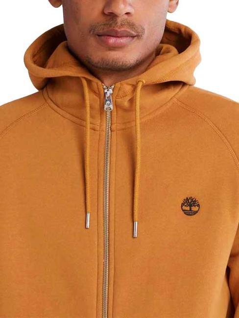 E-R BASIC Sudadera con cremallera y capucha bota de trigo - Sudaderas