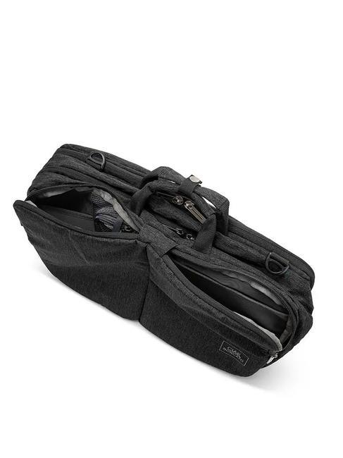 MILLENNIUM Maletín tipo mochila con 3 cremalleras y soporte para portátil de 15,6". negro - Maletines de Trabajo