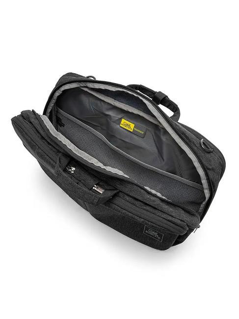 MILLENNIUM Maletín tipo mochila con 3 cremalleras y soporte para portátil de 15,6". negro - Maletines de Trabajo