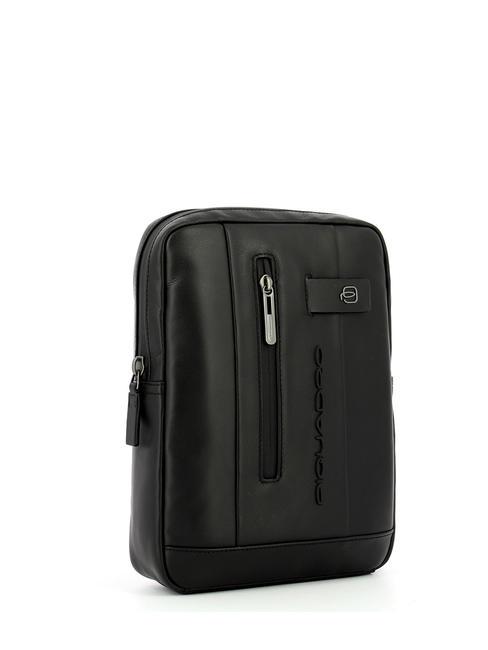 URBAN Bolso de cuero negro - Bandoleras Hombre