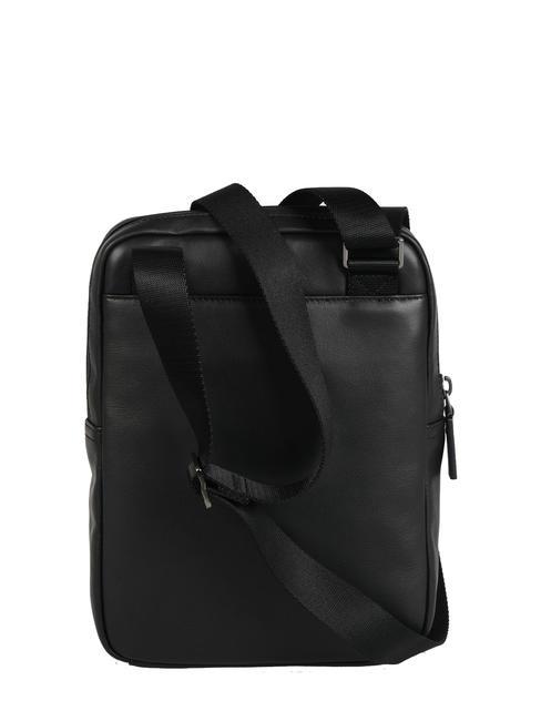 URBAN Bolso de cuero negro - Bandoleras Hombre