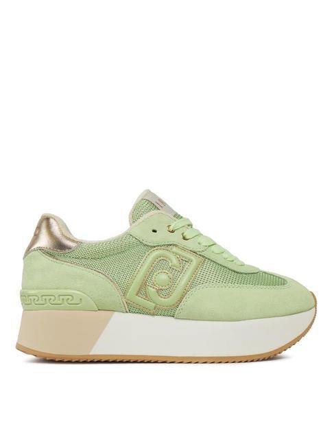DREAMY 02 Zapatillas con plataforma verde claro/oro claro - Zapatos Mujer