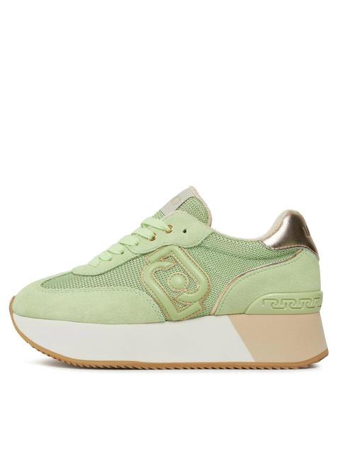 DREAMY 02 Zapatillas con plataforma verde claro/oro claro - Zapatos Mujer