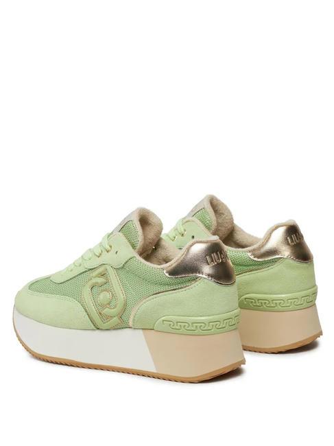 DREAMY 02 Zapatillas con plataforma verde claro/oro claro - Zapatos Mujer