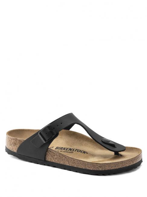 GIZEH BIRKO-FLOR Sandalia de dedo negro - Zapatos unisex