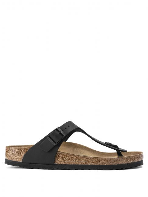 GIZEH BIRKO-FLOR Sandalia de dedo negro - Zapatos unisex