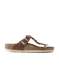 BIRKENSTOCK GIZEH Chanclas de piel co&ntilde;ac - Zapatos unisex - 2