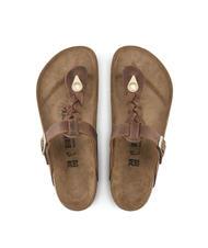 BIRKENSTOCK GIZEH Chanclas de piel co&ntilde;ac - Zapatos unisex - 3