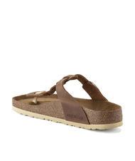 BIRKENSTOCK GIZEH Chanclas de piel co&ntilde;ac - Zapatos unisex - 5