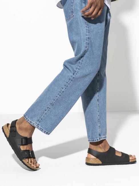 MILANO Sandalia tipo zapatilla Birko-Flor negro - Zapatos unisex