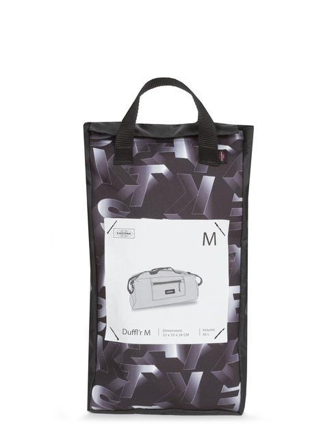 DUFFL'R M Bolsa de viaje con bandolera tipo bloque negro - Bolsas de viaje