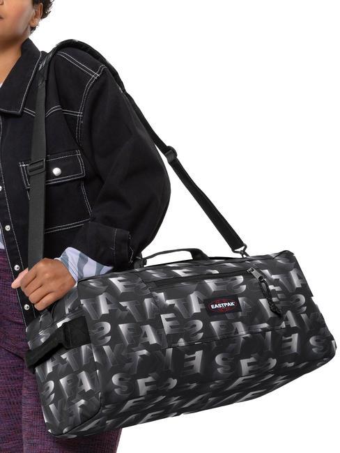 DUFFL'R M Bolsa de viaje con bandolera tipo bloque negro - Bolsas de viaje