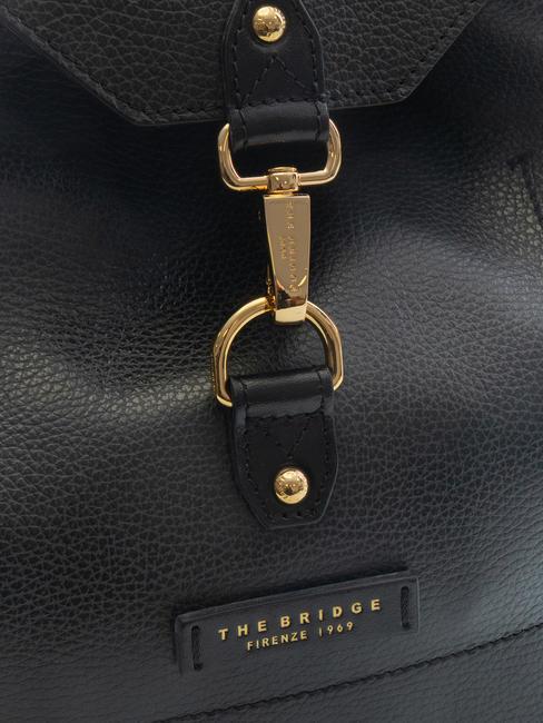 CORE SOFT Mochila de cuero Oro negro - Bolsos Mujer