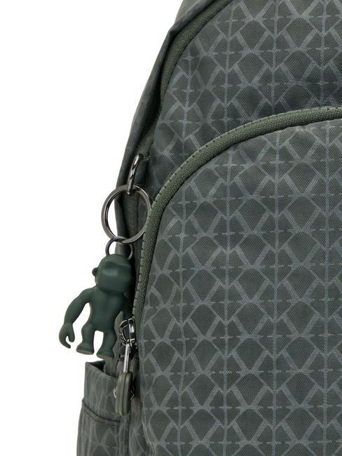 DELIA M Mochila firmar en relieve verde - Bolsos Mujer