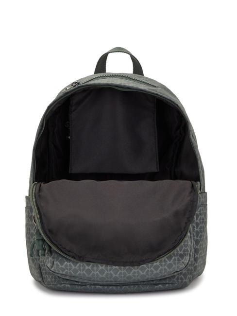 DELIA M Mochila firmar en relieve verde - Bolsos Mujer