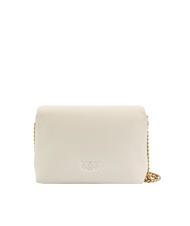 PINKO LOVE CLICK PUFF Bolso bandolera mini de piel blanco + color bloque blanco - Bolsos Mujer - 3
