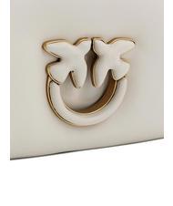 PINKO LOVE CLICK PUFF Bolso bandolera mini de piel blanco + color bloque blanco - Bolsos Mujer - 4