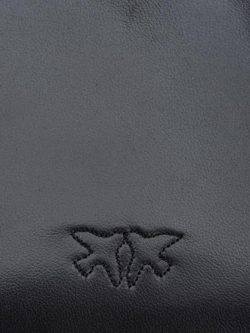 LOVE CLICK PUFF Bolso bandolera mini de piel color del bloque de limusina negra - Bolsos Mujer