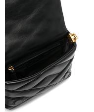 PINKO LOVE CLICK PUFF Bolso mini de piel acolchado negro-oro antiguo - Bolsos Mujer - 5