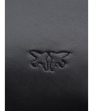 PINKO LOVE CLICK PUFF CLASSIC Bolso bandolera de piel color del bloque de limusina negra - Bolsos Mujer - 4