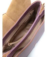 GIANNI CHIARINI HELENA ROUND Bolso de piel con doble bandolera. argyle p&uacute;rpura - Bolsos Mujer - 6