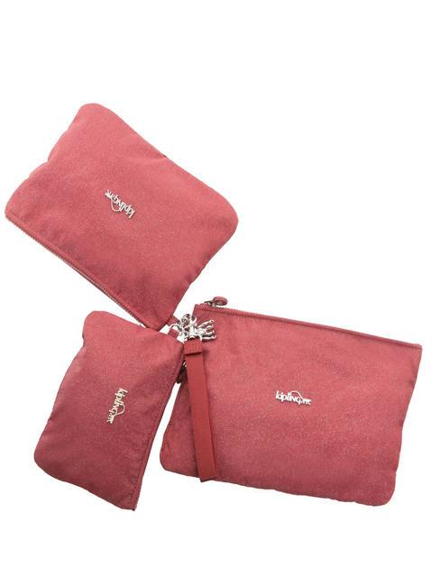 IAKA L WRISTLET Bolso de mano Trio con puño brillo carmín - Bolsos Mujer