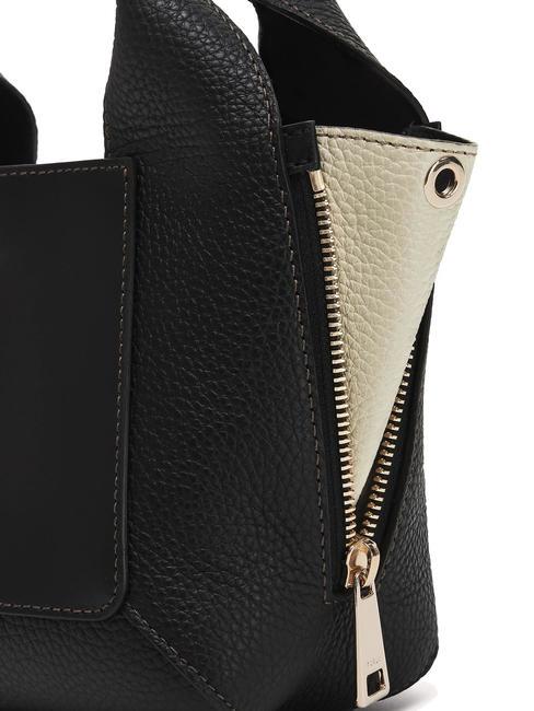 GILDA Mini bolsos de piel con bandolera negro + mármol c - Bolsos Mujer