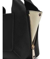 FURLA GILDA Mini bolsos de piel con bandolera negro + mármol c - Bolsos Mujer - 4