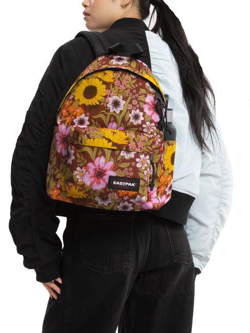 PADDED DAY PAK'R SMALL Mochila porta tablet marrón flor pop - Mochilas Escuela & Tiempo Libre