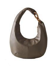 BORBONESE INFINITE Bolso bandolera, en piel. gris arcilla/op - Bolsos Mujer - 3