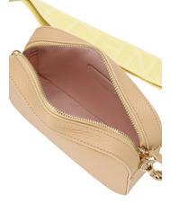 COCCINELLE TEBE Bolso bandolera en piel texturizada beige fresco - Bolsos Mujer - 4