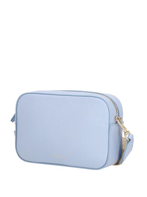 TEBE Bolso bandolera en piel texturizada niebla azul - Bolsos Mujer