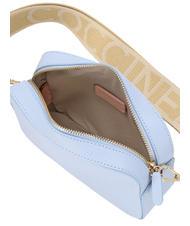 COCCINELLE TEBE Bolso bandolera en piel texturizada niebla azul - Bolsos Mujer - 4