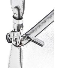 COCCINELLE MERVEILLE Bolso bandolera en piel texturizada SILVER - Bolsos Mujer - 3