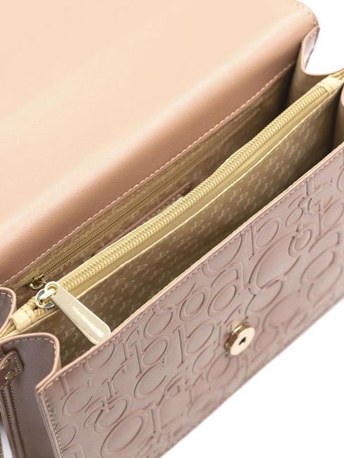 RUBINO Bolso bandolera con solapa polvos - Bolsos Mujer