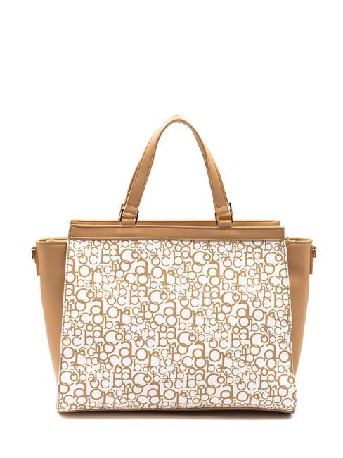 GIADA Bolso de mano con bandolera blanco/piel de vaca - Bolsos Mujer