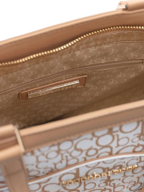 GIADA Bolso de mano con bandolera blanco/piel de vaca - Bolsos Mujer