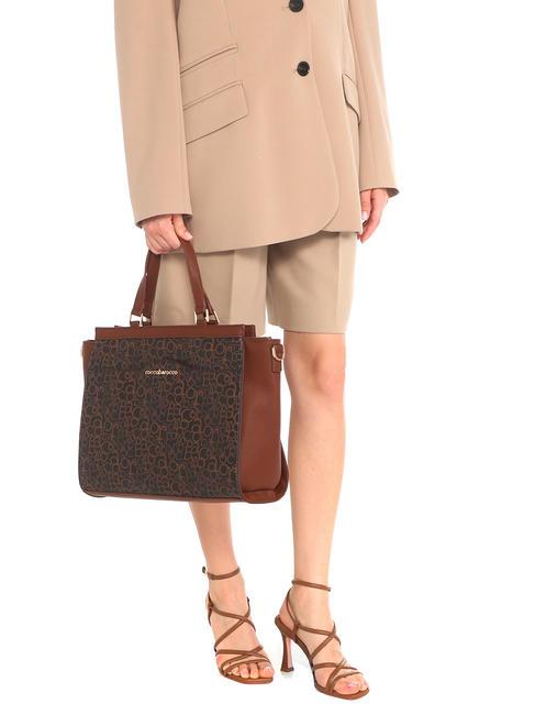 GIADA Bolso de mano con bandolera blanco/piel de vaca - Bolsos Mujer