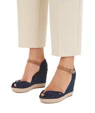 TOMMY HILFIGER BASIC Sandalias de punta abierta BASIC espacio azul - Zapatos Mujer - 6