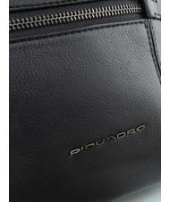 PIQUADRO BAE Maletín para portátil de 15 "en piel negro - Maletines de Trabajo - 4