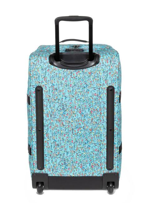 TRANVERZ M Carro mediano patr&oacute;n wally azul - Trolley Semirr&iacute;gidos