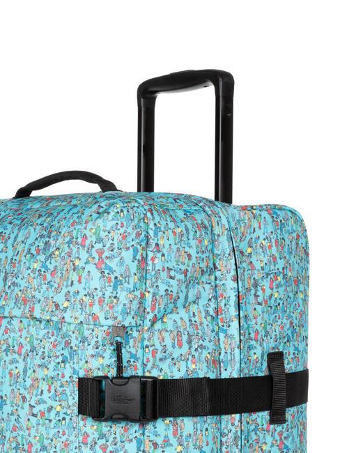 TRANVERZ M Carro mediano patr&oacute;n wally azul - Trolley Semirr&iacute;gidos