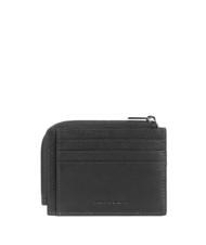 PIQUADRO S129  Tarjetero/monedero de piel negro - Carteras Hombre - 2