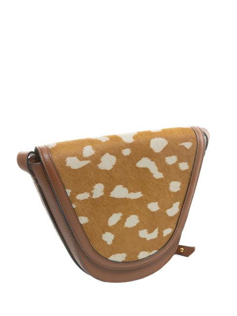 JOSEPHINE PONY Bolso de piel con aplicación estilo potro mul.brule/brule - Bolsos Mujer