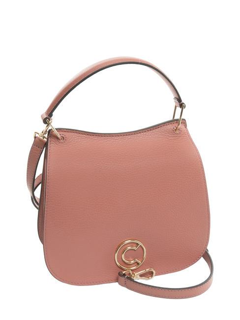 LEILANI Bolso de mano de piel con bandolera camelia - Bolsos Mujer