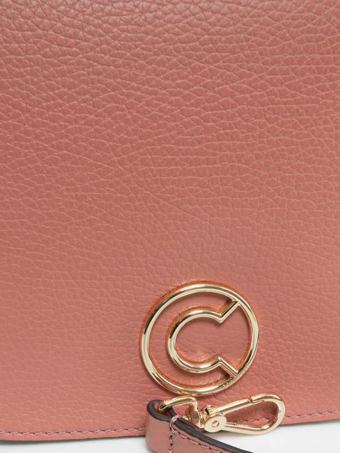 LEILANI Bolso de mano de piel con bandolera camelia - Bolsos Mujer