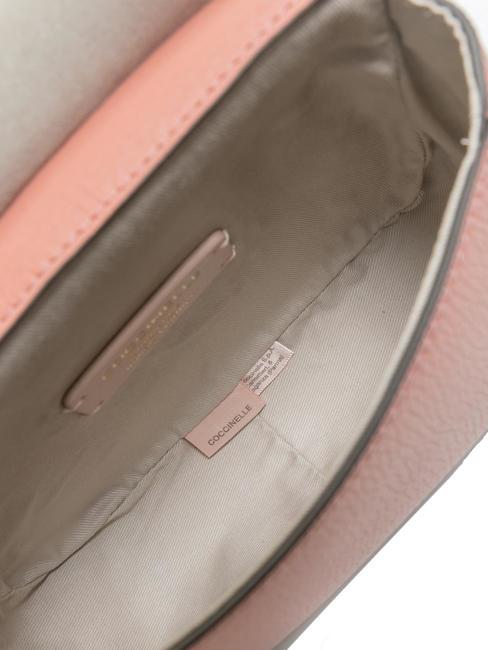 LEILANI Bolso de mano de piel con bandolera camelia - Bolsos Mujer